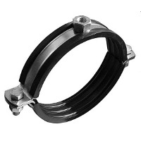 11122381 Хомуты с уплотнением из мастики для труб толщиной стенки 1мм,  120мм, оцинк сталь