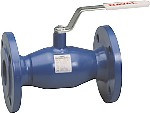 Кран шаровой стальной фланцевый Naval Pn40 Dn15
